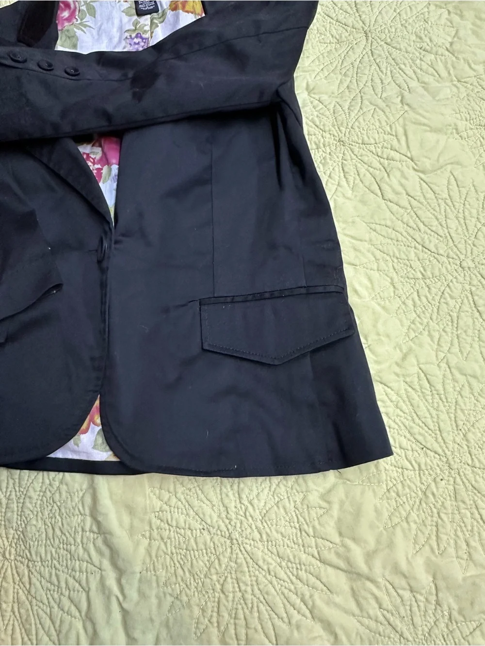 Black Single-Button Blazer